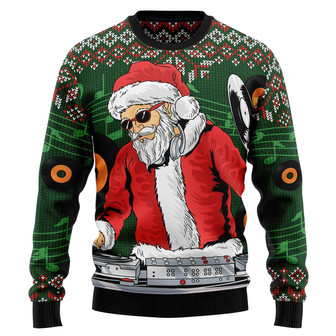 Santa Claus DJ Ugly Christmas Sweater - Thegiftio UK