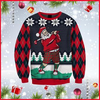 Santa Love Golf Ugly Christmas Sweater For Men And Women | Favorety AU