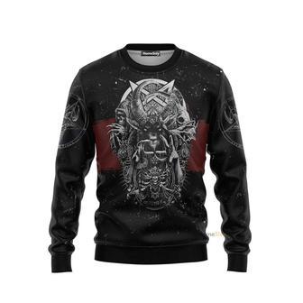 Satanic Skull Ugly Christmas Sweater For Men And Women | Favorety DE