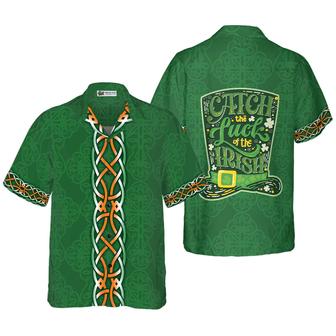 Shamrock And Green Hat Ireland Hawaiian Shirt, Colorful Summer Aloha Shirts For Men Women, Perfect Gift For Husband, Wife, Boyfriend, Girlfriend - Seseable