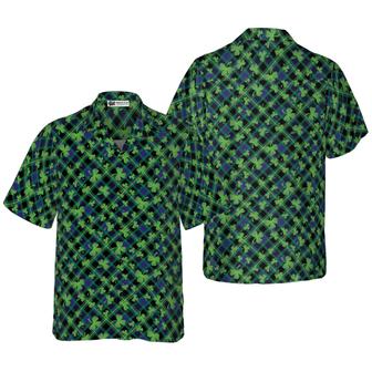 Shamrock Seamless Pattern Hawaiian Shirt, Colorful Summer Aloha Shirts For Men Women, Perfect Gift For Husband, Wife, Friend, Family, Patrick's Day - Seseable
