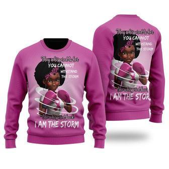 She Whispered Back I Am The Storm Ugly Christmas Sweater For Men & Women | Favorety DE