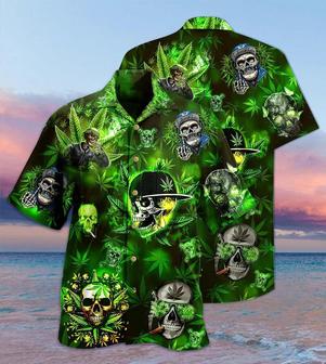 Skull Aloha Hawaiian Shirt For Summer - Skull Let's Get High Hawaiian Shirt - Perfect Gift For Men, Women, Skull Lover - Seseable
