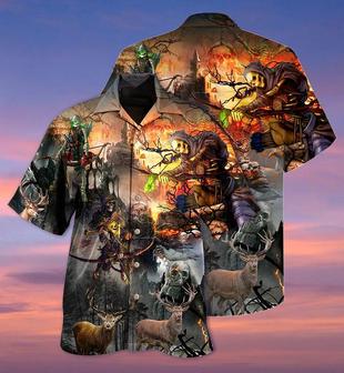 Skull Aloha Hawaiian Shirt For Summer - Skull Love Hunting, Archer Skeleton Hawaiian Shirt - Perfect Gift For Men, Women, Skull Lover - Seseable