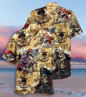 Skull Aloha Hawaiian Shirt For Summer - Skull Pirate Amazing Cool Hawaiian Shirt - Perfect Gift For Men, Women, Skull Lover - Seseable