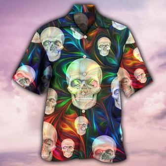Skull Aloha Hawaiian Shirt For Summer - Skull The Magical Life Hawaiian Shirt - Perfect Gift For Men, Women, Skull Lover - Seseable