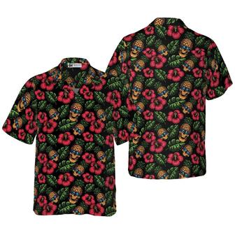 Skulls And Pineapples Hawaiian Shirt, Skulls Hawaiian Shirt, Pineapple Aloha Shirt - Perfect Gift For Men, Women, Husband, Wife, Friend, Family - Seseable