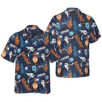 Slapshot Hockey Hawaiian Shirt, Colorful Summer Aloha Shirt For Men Women, Perfect Gift For Friend, Family, Husband, Wife, Boyfriend, Hockey Lovers - Seseable