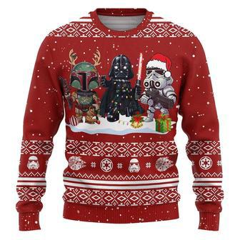 Star Wars Christmas Storm Trooper Darth Vader Mandalorian Ugly Sweaters | Favorety UK