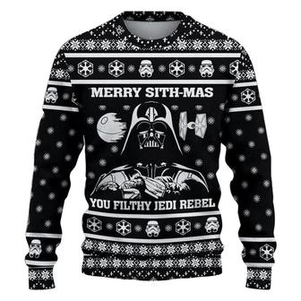 Star Wars Merry Sith Mas Darth Vader Unisex Ugly Christmas Sweaters | Favorety UK