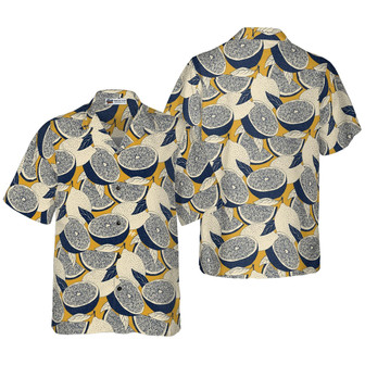 Summer Lemon Vintage Style Hawaiian Shirt, Colorful Summer Aloha Shirt For Men Women, Perfect Gift For Friend, Team, Family | Seseable UK