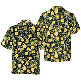 Summertime Watercolor Lemon Aloha Hawaiian Shirt For Summer, Colorful Shirt For Men Women, Perfect Gift For Friend, Team, Family - Seseable
