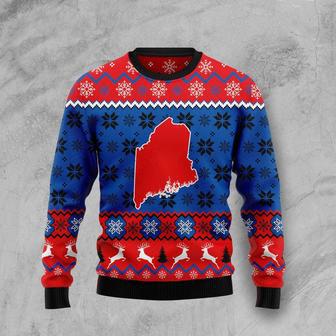 Sweet Home Maine Ugly Christmas Sweater For Men & Women | Favorety