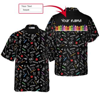 Teacher Custom Name Hawaiian Shirt, Personalized Kindergarten Teacher Aloha Shirt For Men And Women - Perfect Gift For Teacher, Husband, Boyfriend, Friend, Family - Seseable