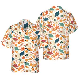 Teacher Hawaiian Shirt, Autumn Is Time To Back To School Aloha Shirt For Men And Women- Perfect Gift For Teacher, Husband, Boyfriend, Friend, Family - Seseable
