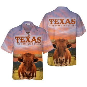 Texas Longhorn Bull Hawaiian Shirt, Texas The Lone Star State, Unique Texas, Texas Lovers, Summer Aloha Shirt Perfect Gift For Men Women | Favorety