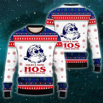 There's Some Hos In This House Ugly Christmas Sweater For Men & Women | Favorety UK