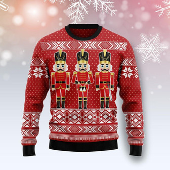 Three Nutcrackers Funny Ugly Sweater - Thegiftio UK