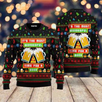 Time For A Beer Funny Christmas Ugly Sweater For Men & Women | Favorety UK