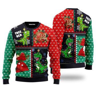 Tree Rex Merry Christmas Ugly Christmas Sweater For Men & Women | Favorety CA