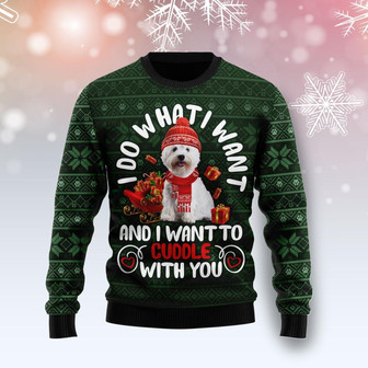West Highland White Terrier I Want Funny Ugly Sweater - Thegiftio UK