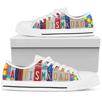 Autism Dad Low Top Shoes Sneaker - Monsterry UK