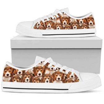 Beagle Style Womens Athletic Flat Low Top Shoes Sneaker - Monsterry