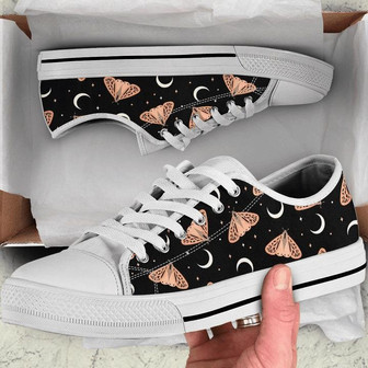Butterfly Pattern, Boho Pattern Low Top Shoes Sneaker - Monsterry