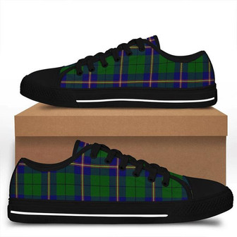 Carmichael Modern Tartan Classic Crest Low Top Shoes - Monsterry