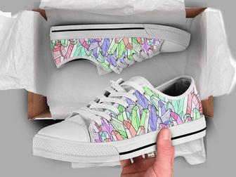 Cartoon Crystals Shoes Low Top Shoes - Monsterry UK