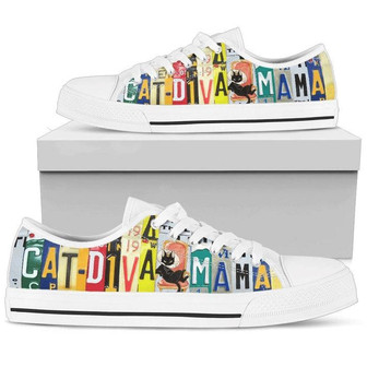 Cat Diva Mama Low Top Shoes - Monsterry