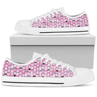 Cat Lover low Top Shoes - Monsterry