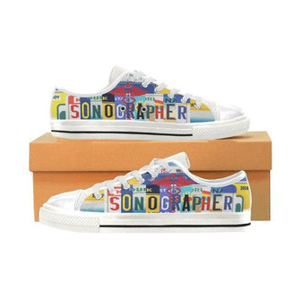 Diagnostic Medical Sonographer Low Top Shoes - Monsterry