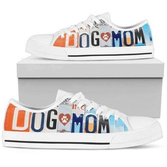 Dog Mom Colorful Popart Low Top Shoes - Monsterry DE