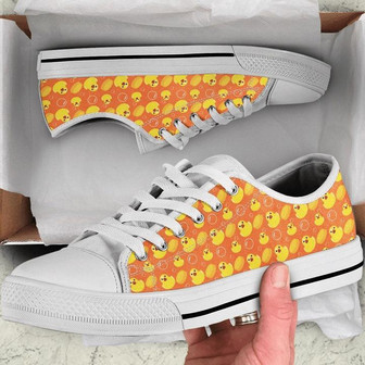 Duck In Black Low Top Shoes - Monsterry