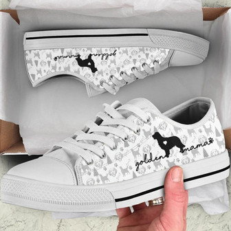 Golden Retriever Low Top Shoes Sneaker - Monsterry