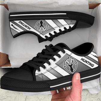 Hunting Striped Low Top Shoes - Monsterry