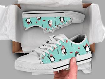 Kawaii Penguin Low Top Shoes - Monsterry CA
