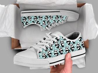 Lovely Panda Low Top Shoes - Monsterry