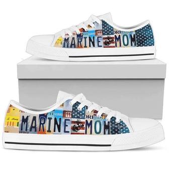 Marine Mom Low Top Shoes - Monsterry