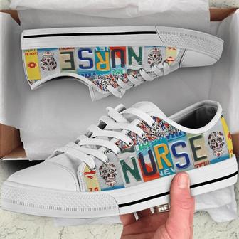 Nurse Colorful Nurse Low Top Shoes Sneaker - Monsterry CA