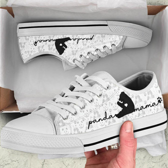 Panda Mama Low Top Shoes - Monsterry