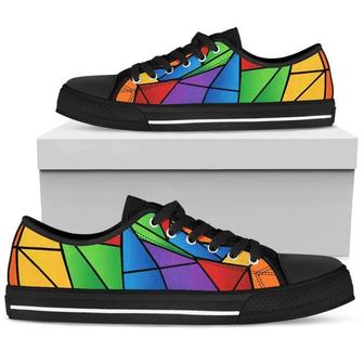 Rainbow Mosaic LGBT Pride Low Top Shoes | Favorety UK