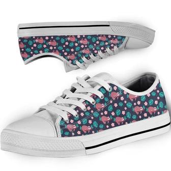 Sloth Lovers Pattern Low Top Shoes - Monsterry