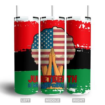 America Juneteenth Is My Independence Day History Skinny Tumbler - Seseable