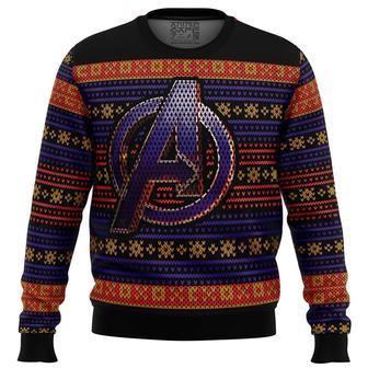 Avengers Logo Ugly Christmas Sweater, Ugly Christmas Sweater For Men Women, ShopKetharses Shop | Favorety DE