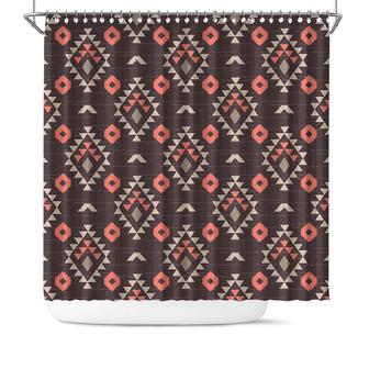 Bohemian Modern Ethnic Pattern Boho Tribal Home Shower Curtain - Seseable