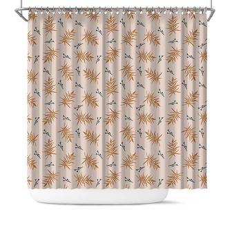 Boho Abstract Color Pieces And Line Bohemian Pattern Shower Curtain - Seseable