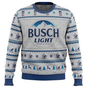 Busch Light Ugly Christmas Sweater, Ugly Christmas Sweater For Men Women, ShopKetharses Shop | Favorety