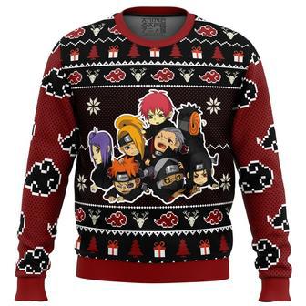 Chibi Akatsuki Naruto Ugly Christmas Sweater, Ugly Christmas Sweater For Men Women | Favorety CA